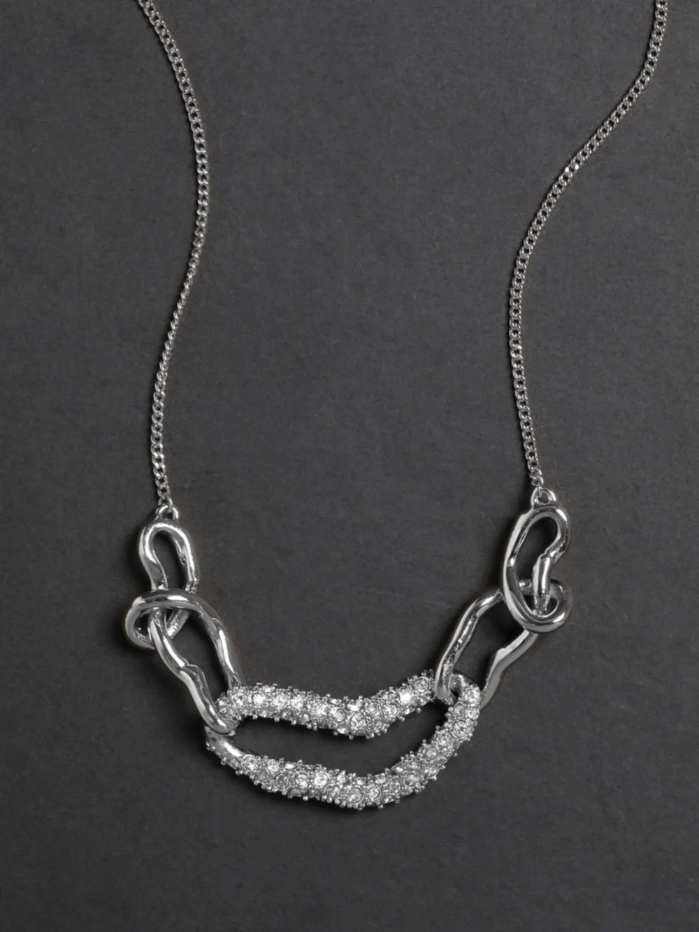 Alexis Bittar Solanales Small Link Necklace - Silver - Picture 3 of 4